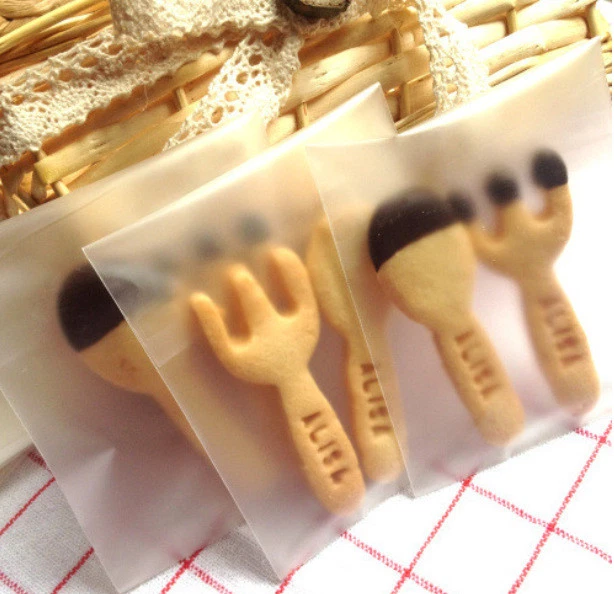 100x Frosted Candy Bag Self Adhesive Cookie Sweet Biscuit Cellophane Gift Bags