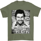 Pablo Escobar Mug Shot Mens T-Shirt 100% Cotton
