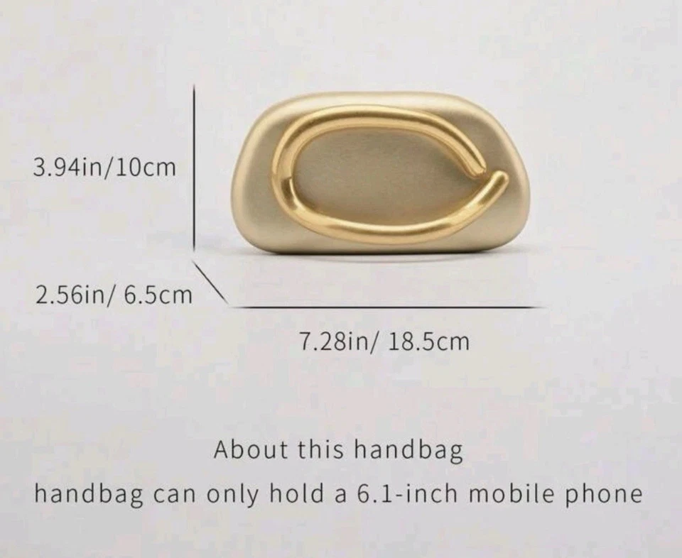 Gold Clutch Womens Ladies Shoulder Bag Ladies Faux Leather Handbag