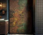 Real Copper Wall Panel – Handmade Metal Sheet Art – Bathroom & Spa Decor