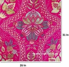 Indian Hand Block Print Pink 100% Cotton Women Dress Material Craft Fabric 3 YD