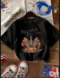 Black Halloween Town T-shirt