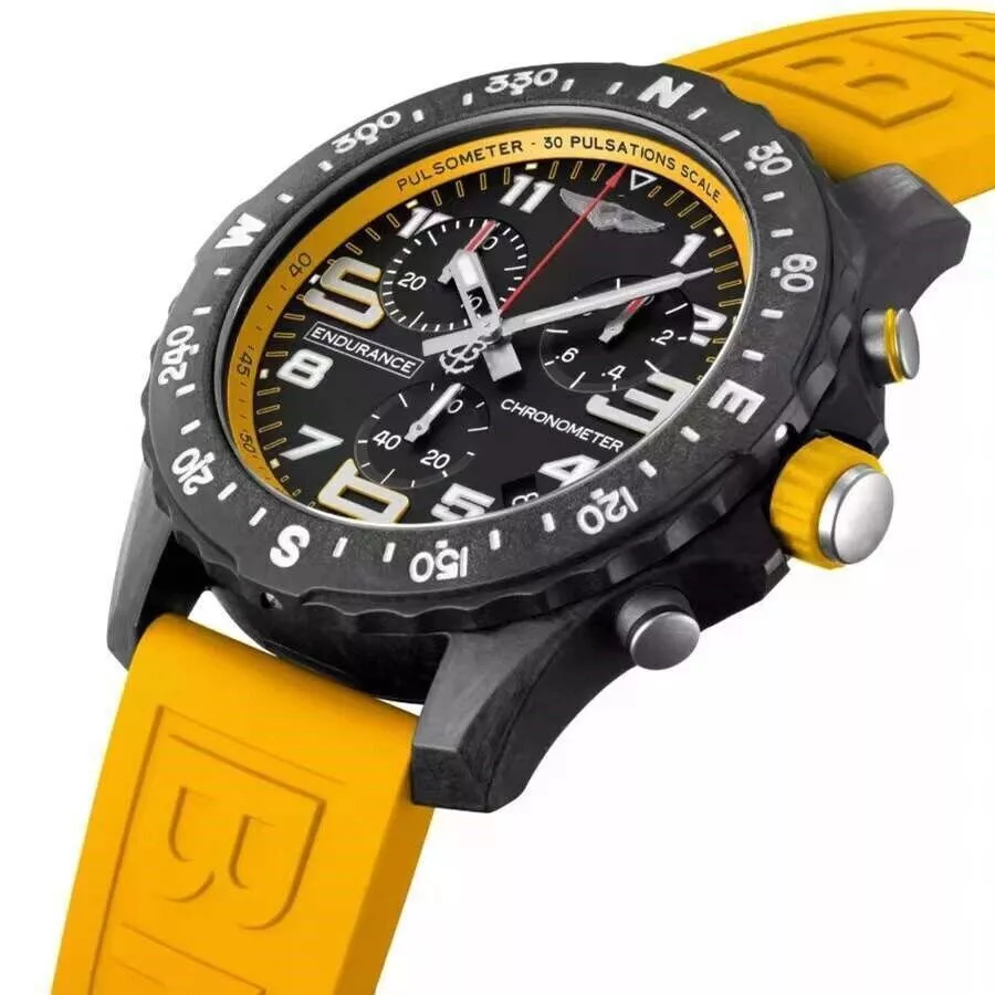 NEW Casual Fashion Men's Multi-function Chronograph Quartz Watch with Rubber Str