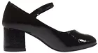 Girls Faux Leather Low Block Heel Party Shoes Mary Jane Kids Wedding Prom Size
